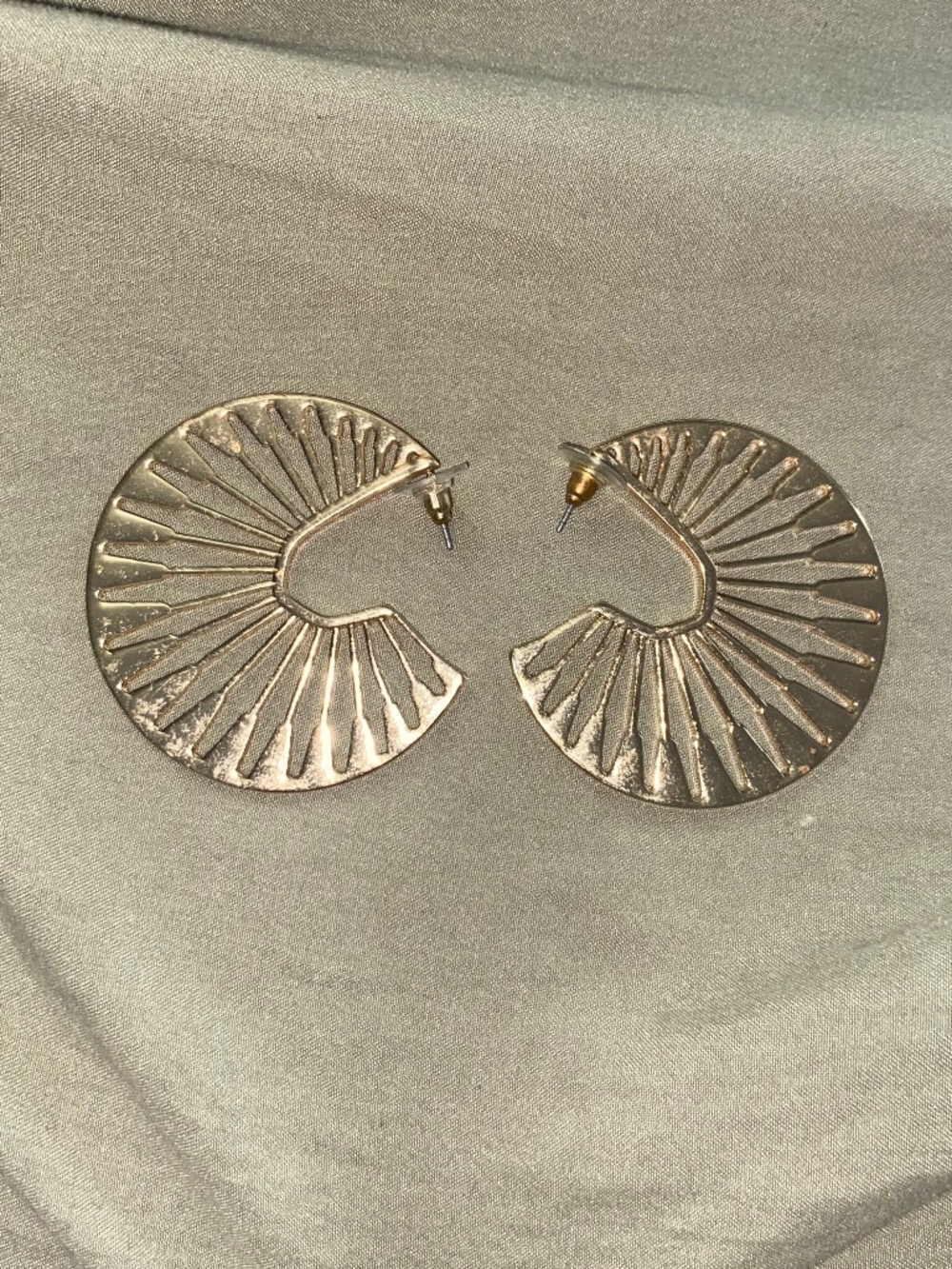 Gold earrings